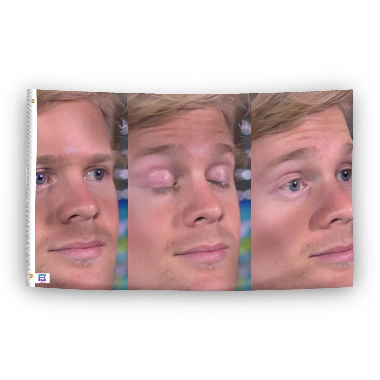 Blinking Guy Reaction Meme Flag