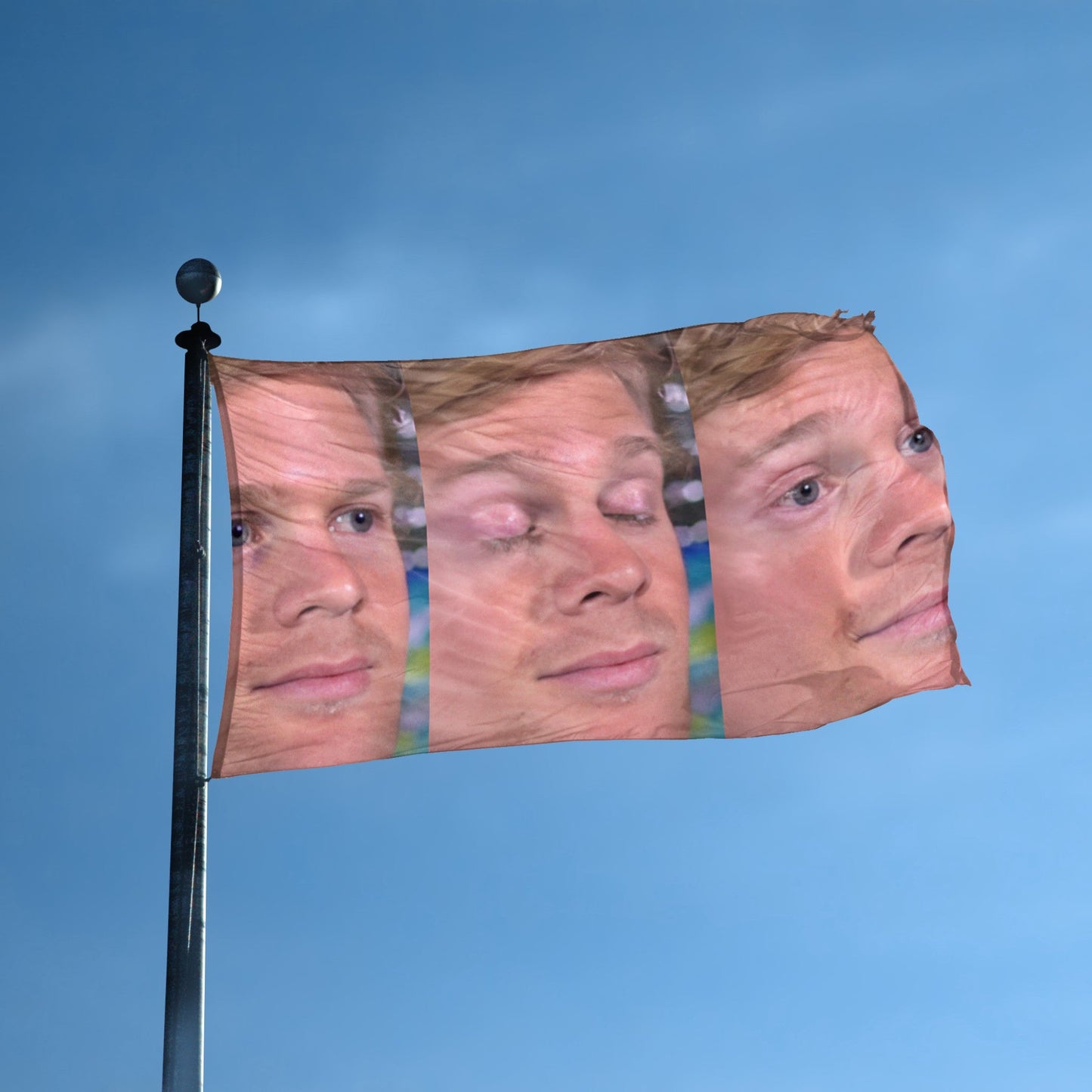 Blinking Guy Reaction Meme Flag