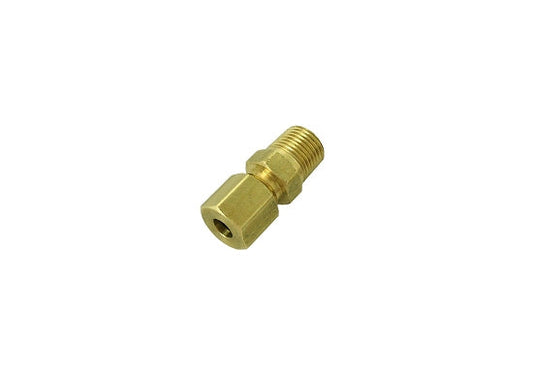 MCP 68A-3A Brass Compression Fitting with Ferrule - 3/16" Nylon Line - Universal Karting