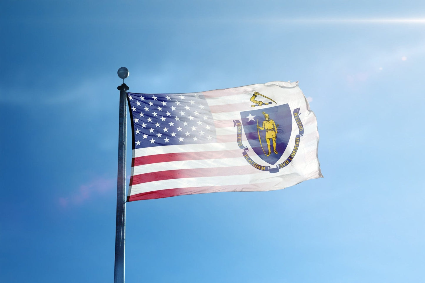Massachusetts & American Flag Blend