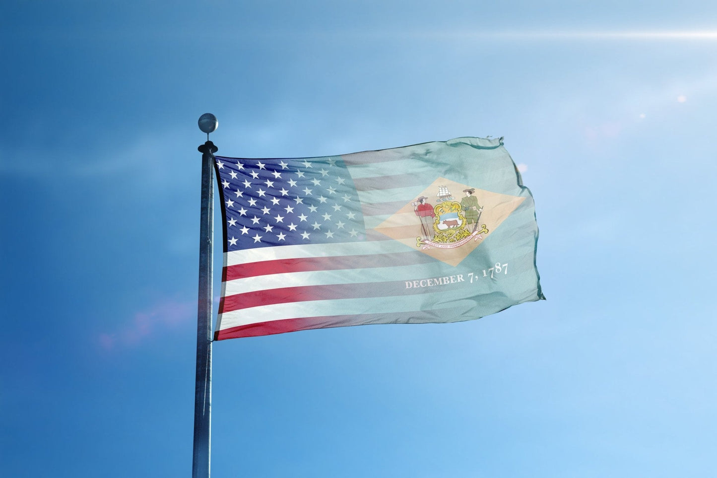 Delaware & American Flag Blend