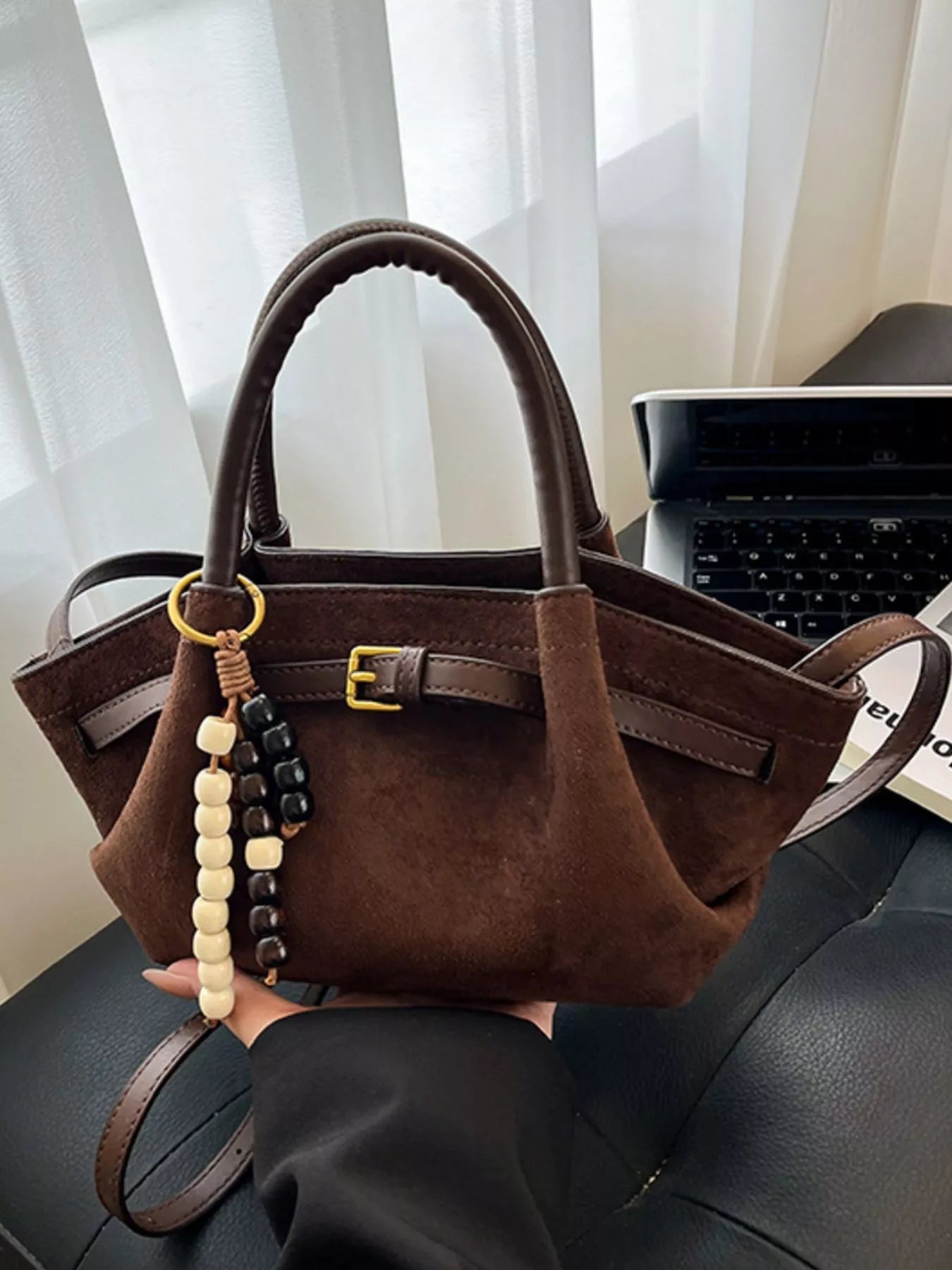 Buckle Decor Tote Bag