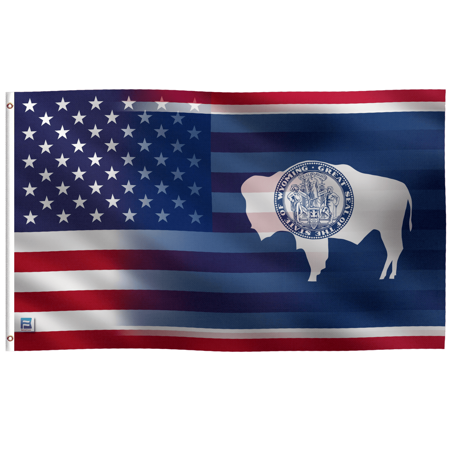 Wyoming & American Flag Blend