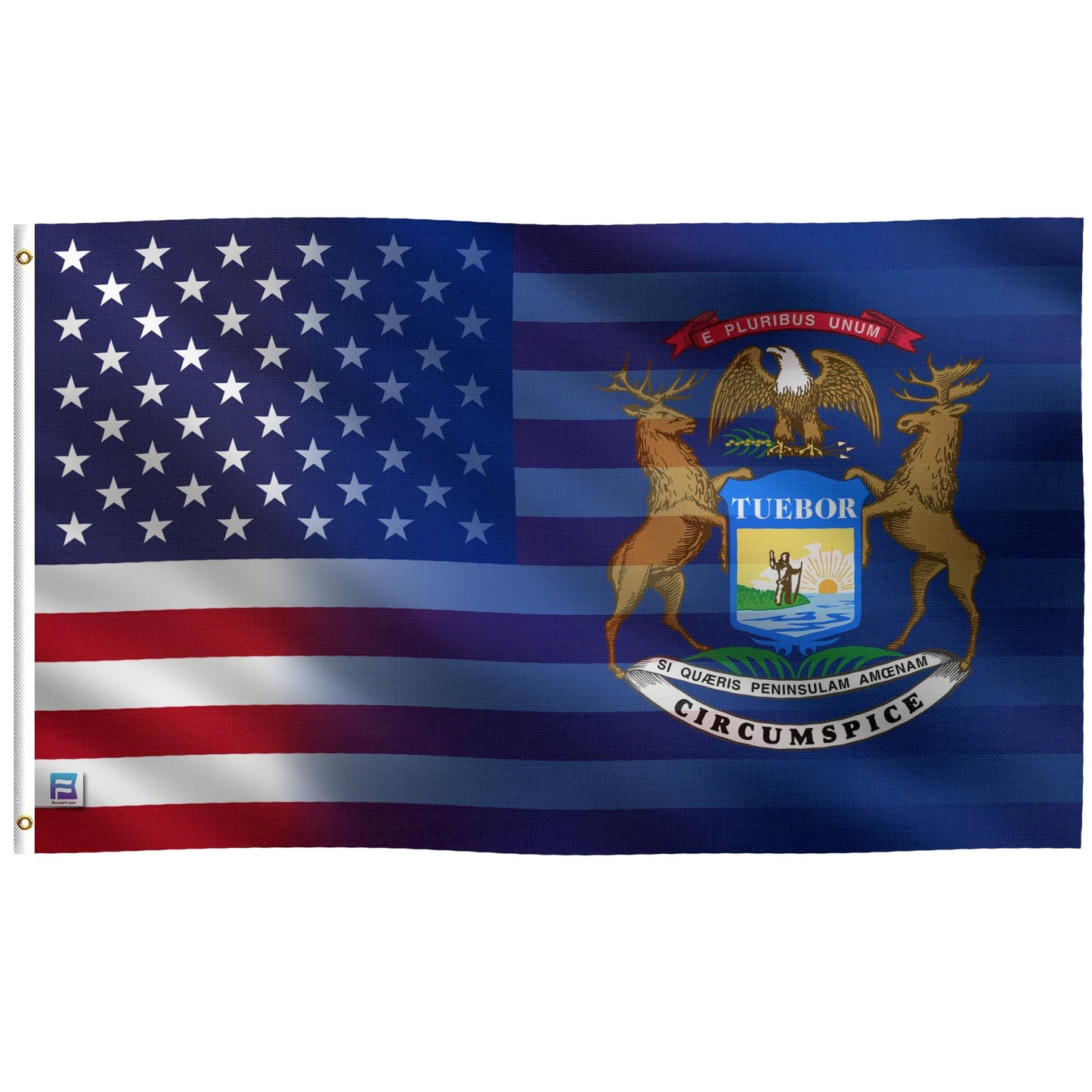 Michigan & American Flag Blend