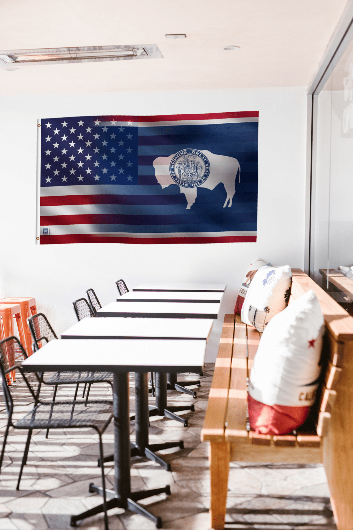Wyoming & American Flag Blend