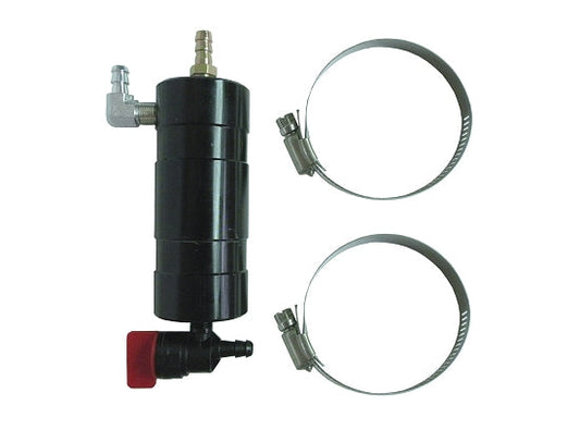 Black Aluminum Catch Tank with Mounting Clamps