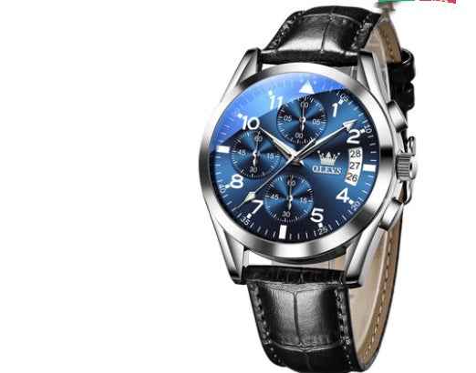 OLEVS Luxury Waterproof Quartz Watch for Men with Luminous Features
