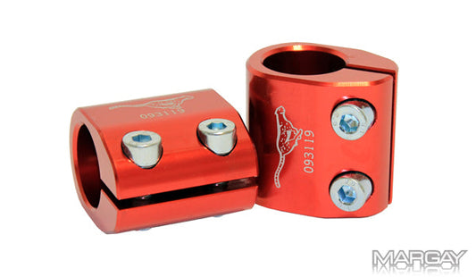 Red Torsion Bar Clamp - Sold Each for Kart Suspension