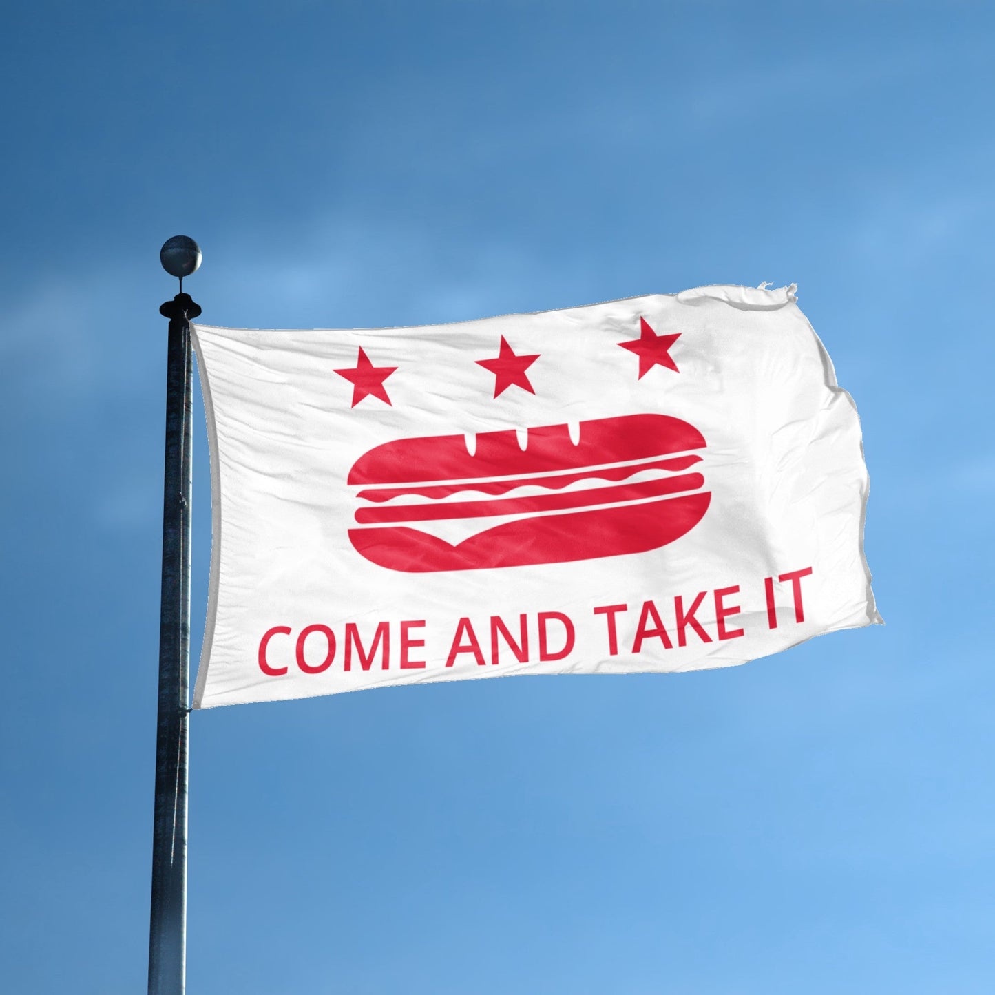 "Come and Take It" Sub Sandwich Political Flag