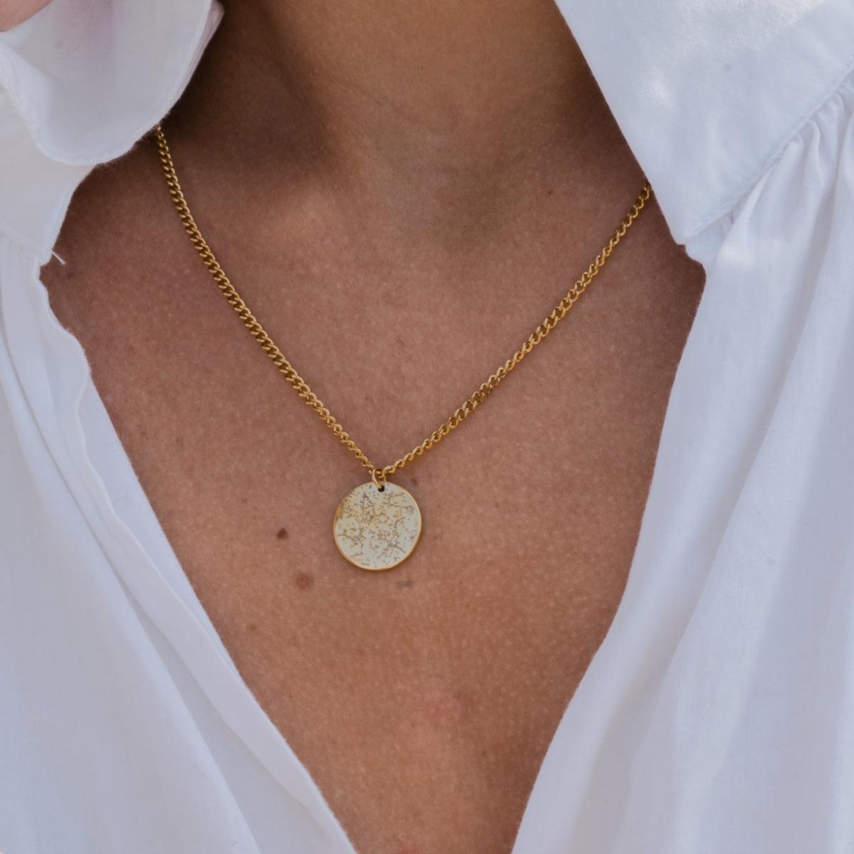 Custom Star Map Coin Charm