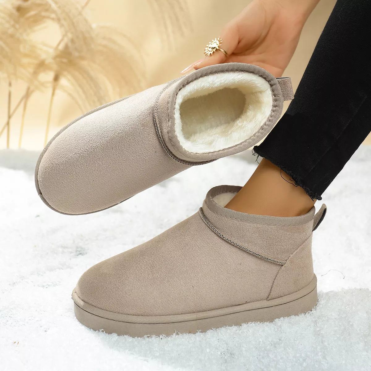 Round Toe Platform Boots