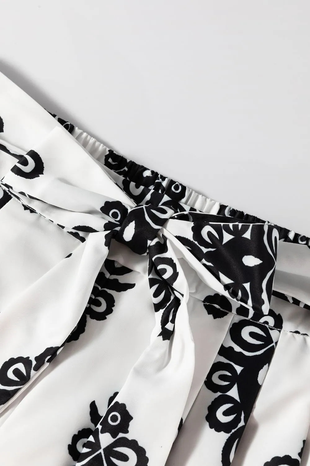 Tied Printed Shorts