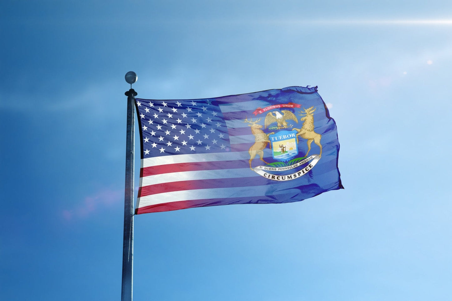 Michigan & American Flag Blend