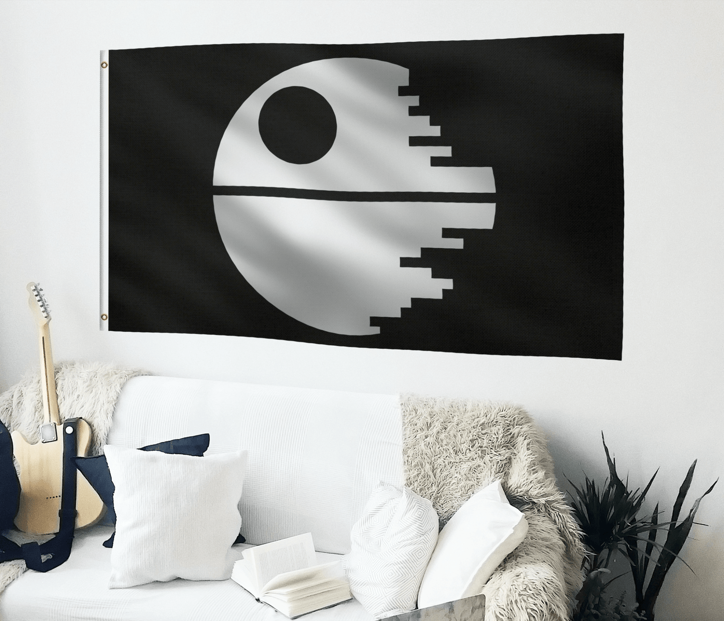 Star Wars Death Star Flag (Black)