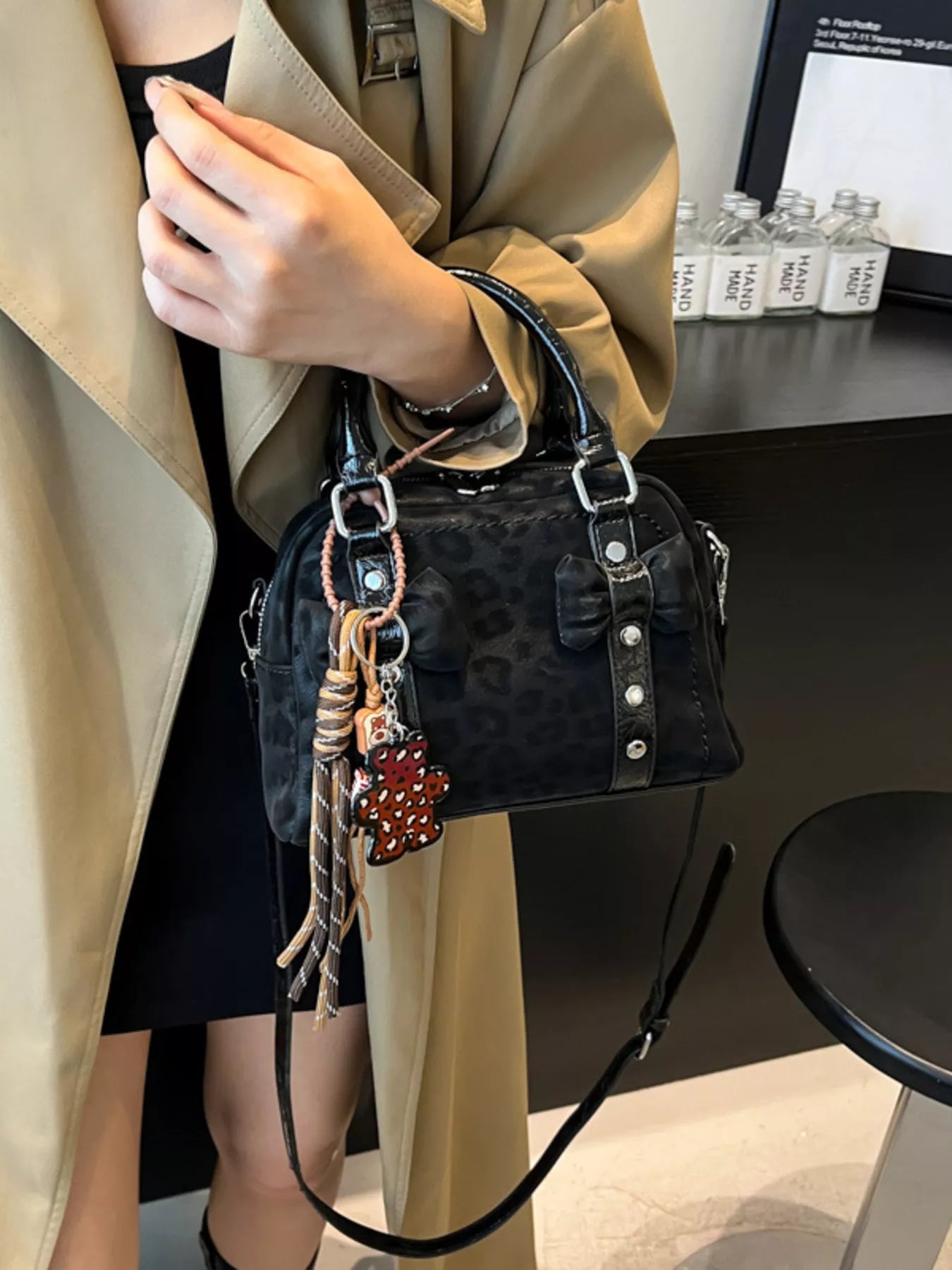 Bow Decor Crossbody Bag