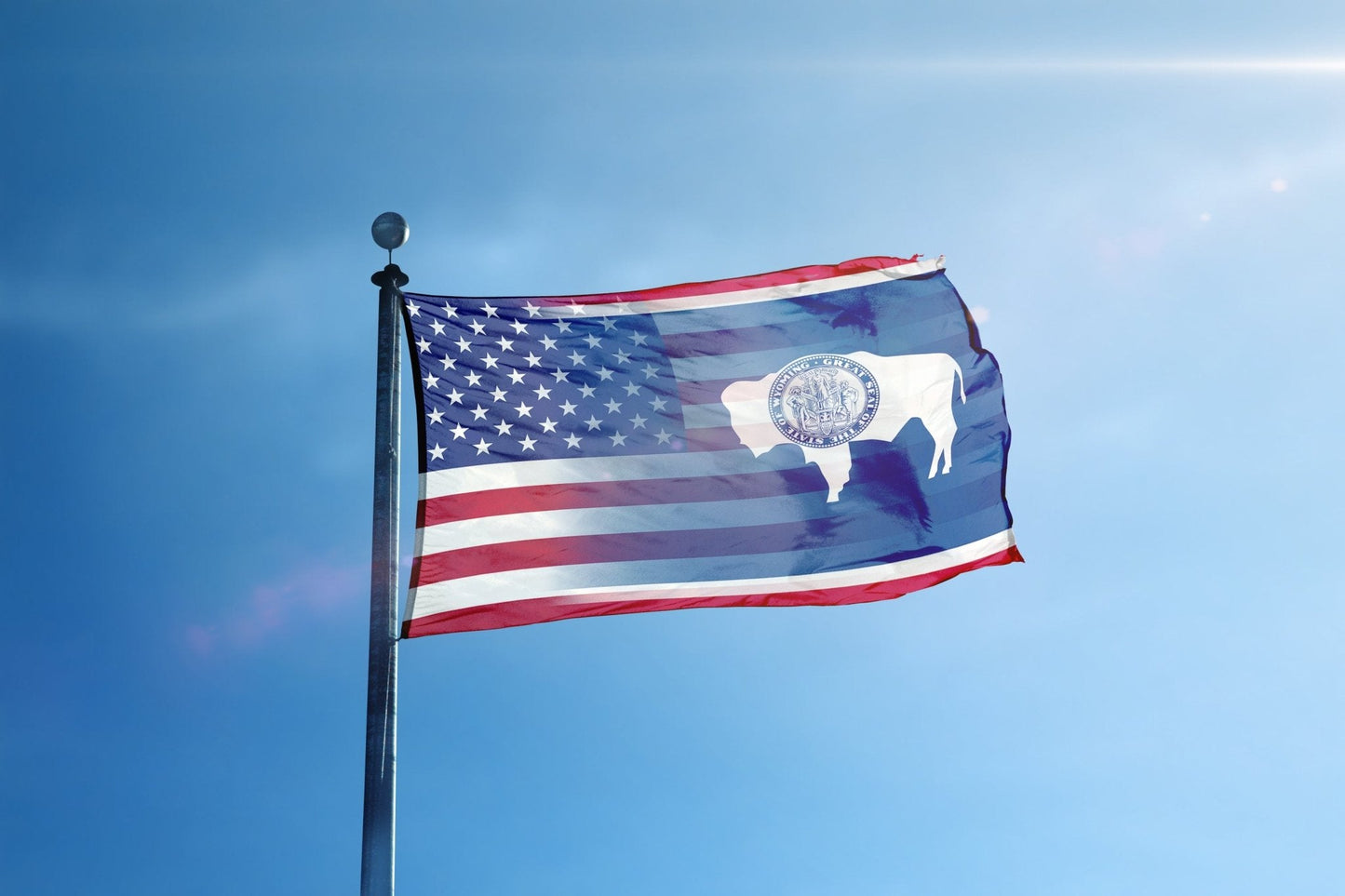 Wyoming & American Flag Blend