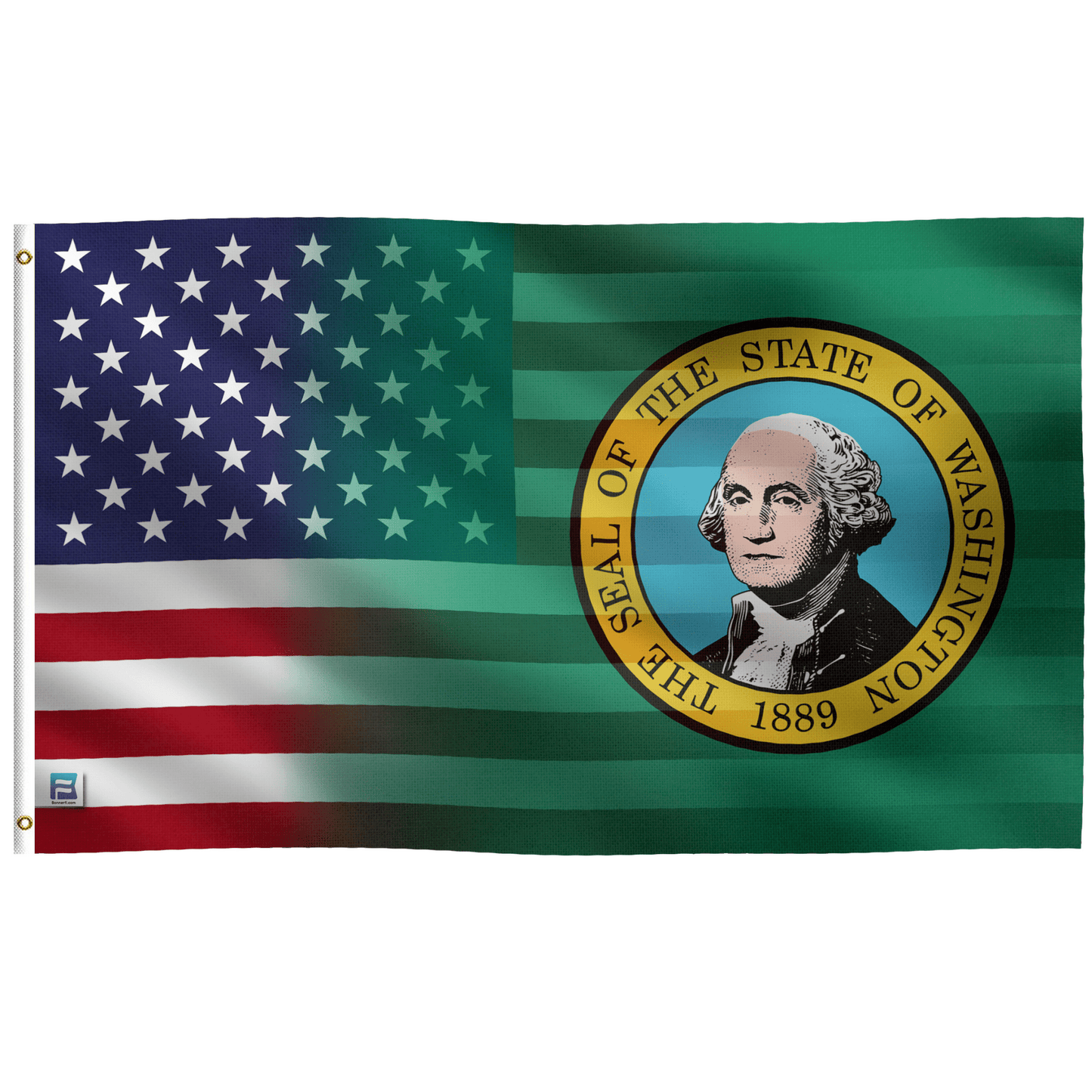 Washington & American Flag Blend