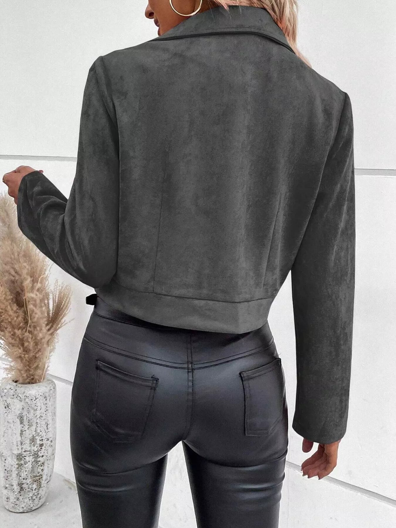 Zip Up Moto Jacket