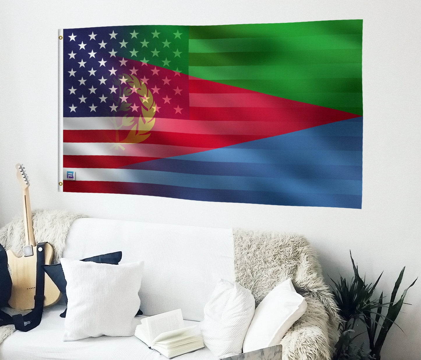 Eritrean American Hybrid Flag