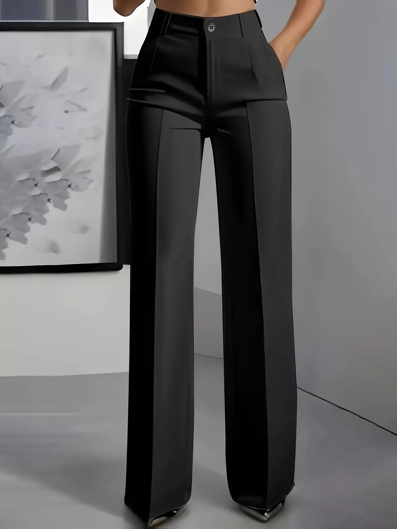 Full Size High-Waisted Wide Leg Pants Plus Size