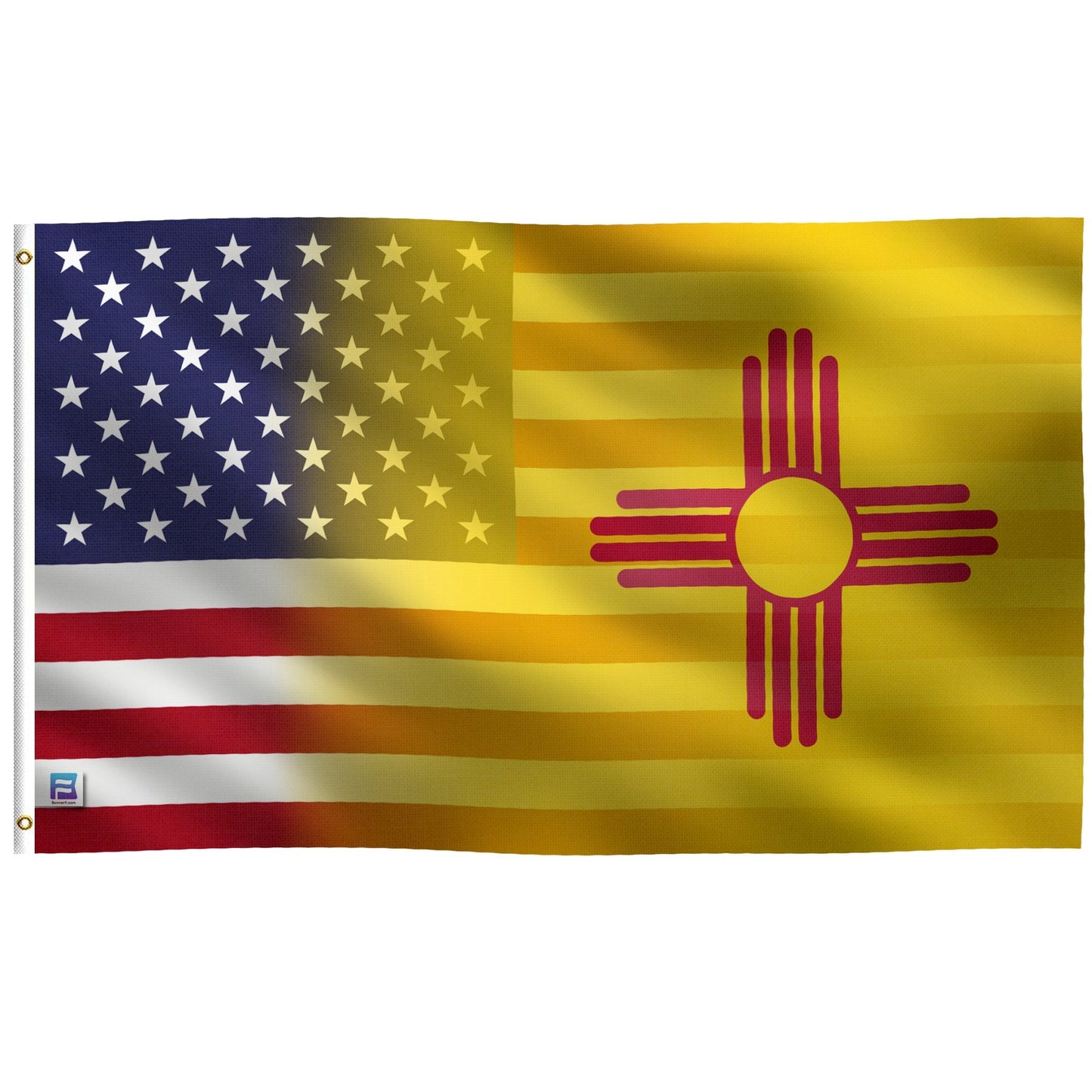New Mexico & American Flag Blend