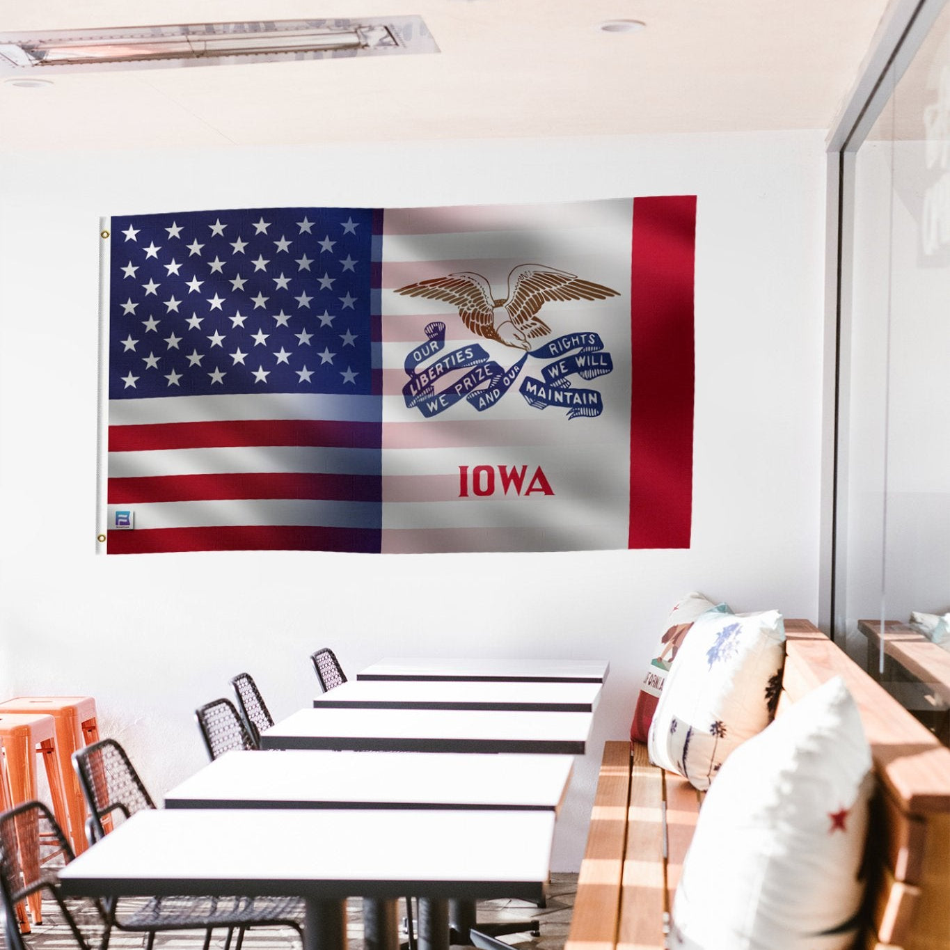 Iowa & American Flag Blend