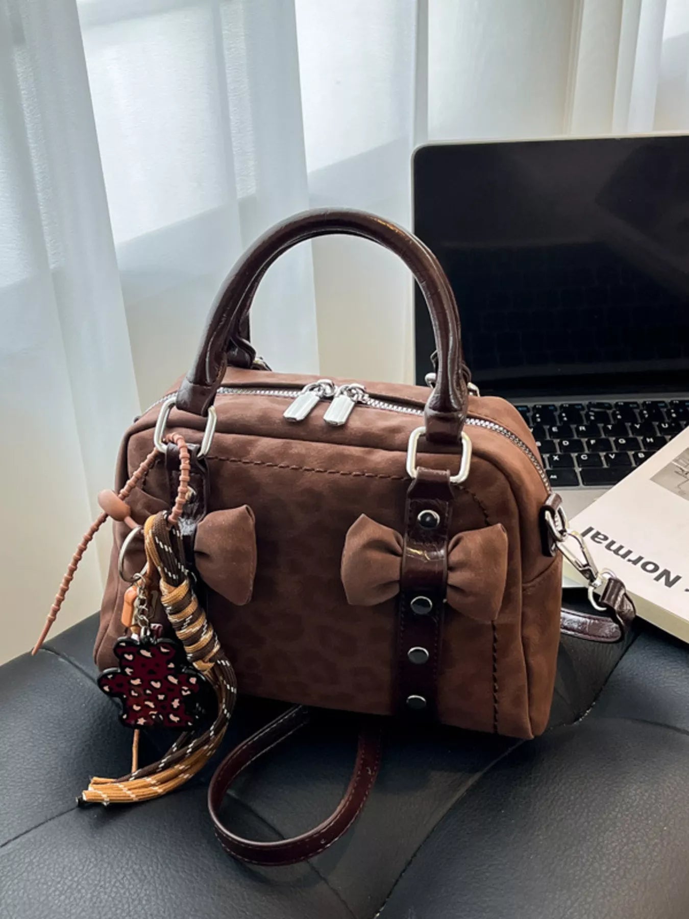 Bow Decor Crossbody Bag