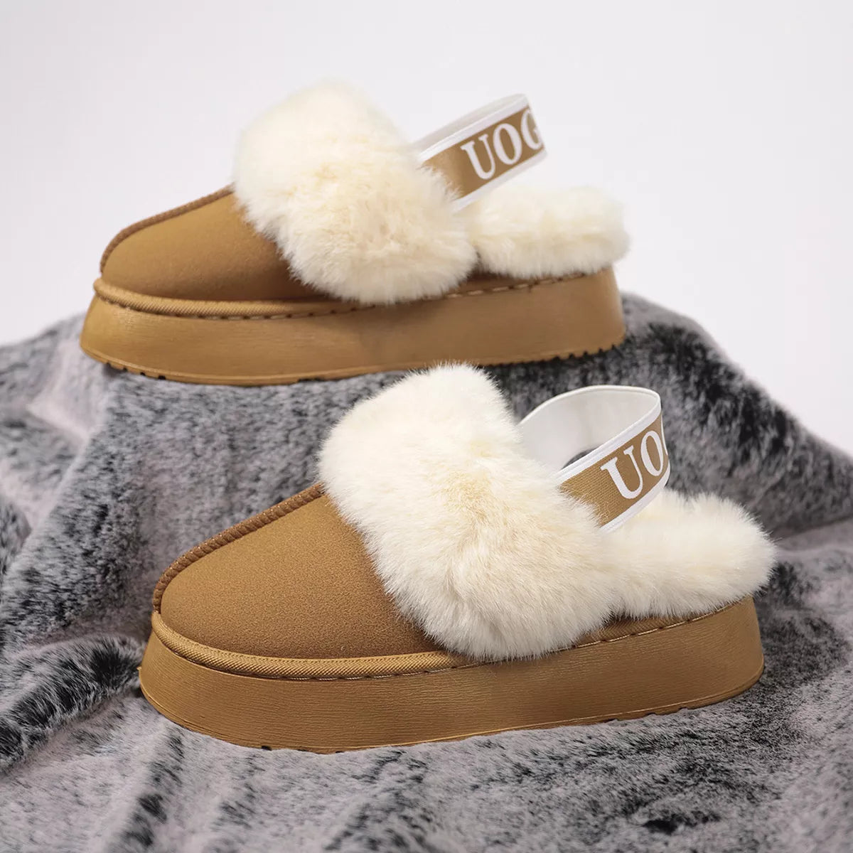 Round Toe Platform Ankle Boots
