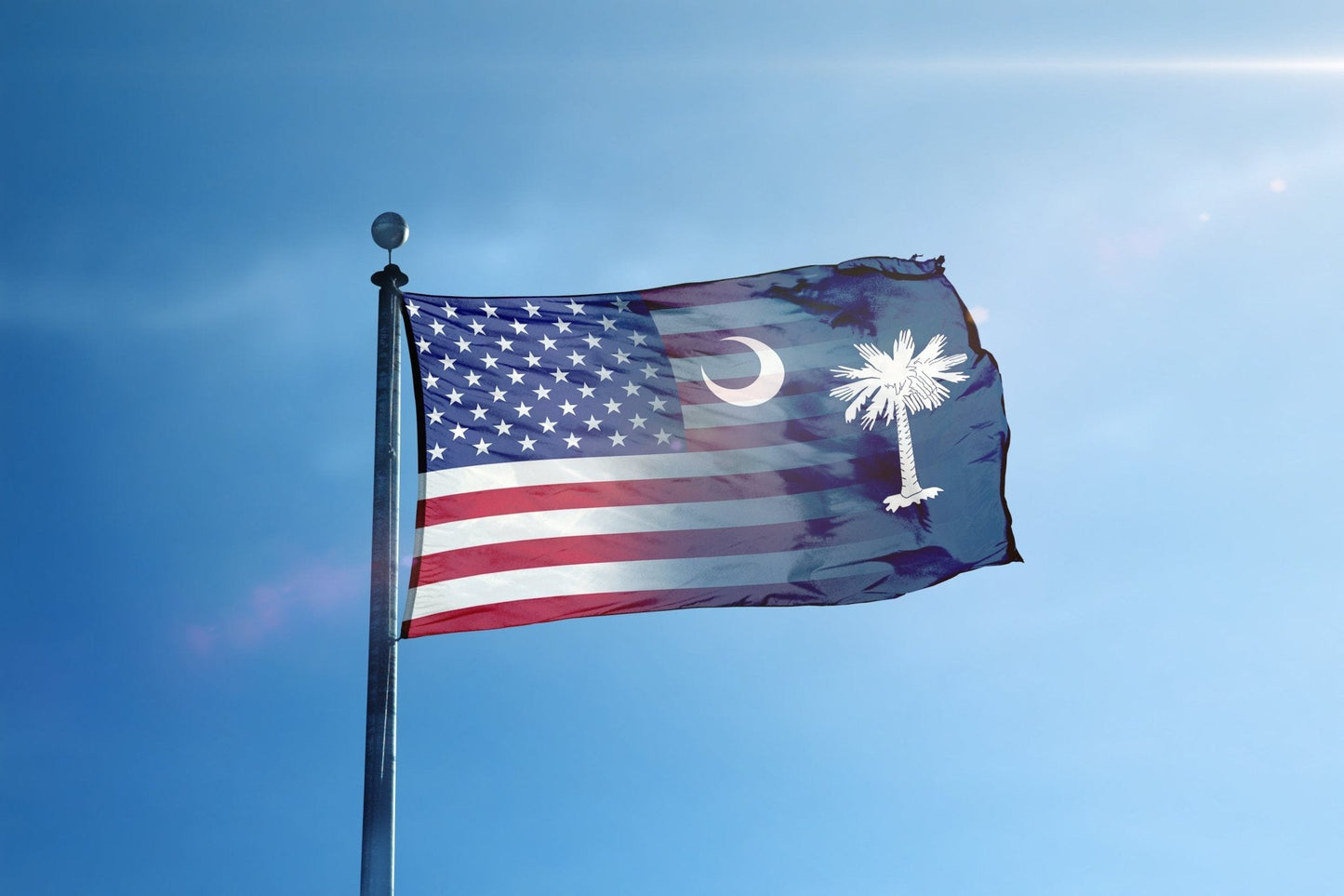 South Carolina & American Flag Blend