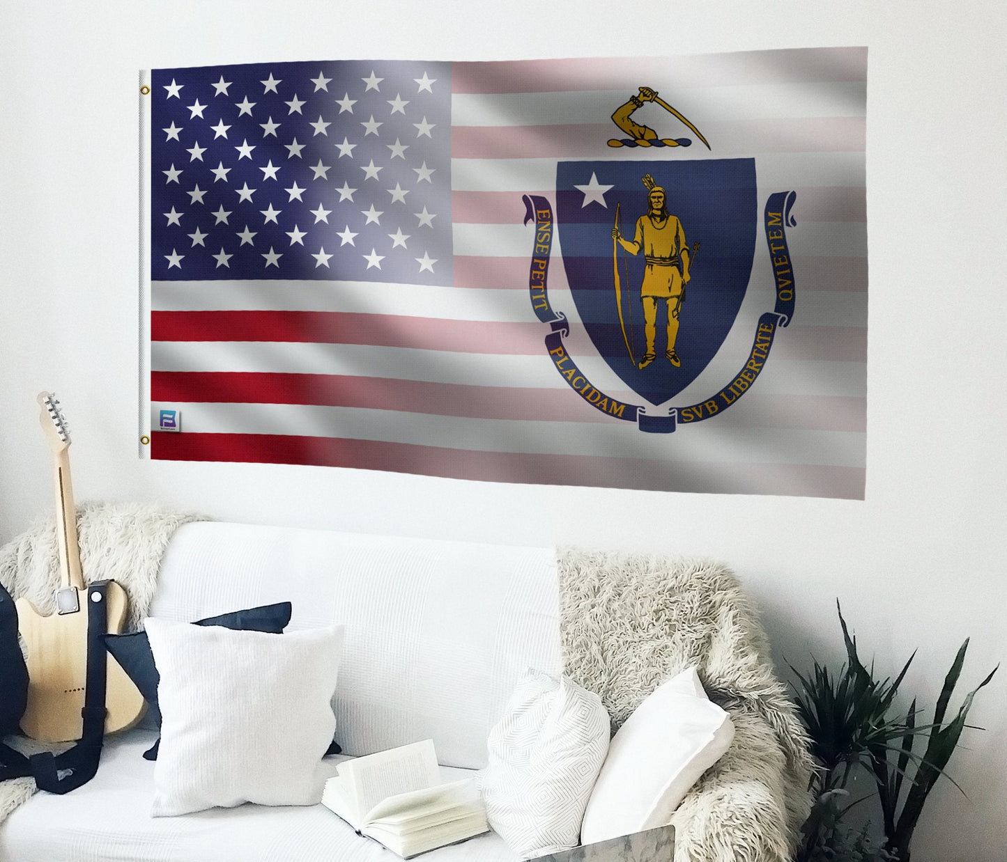 Massachusetts & American Flag Blend