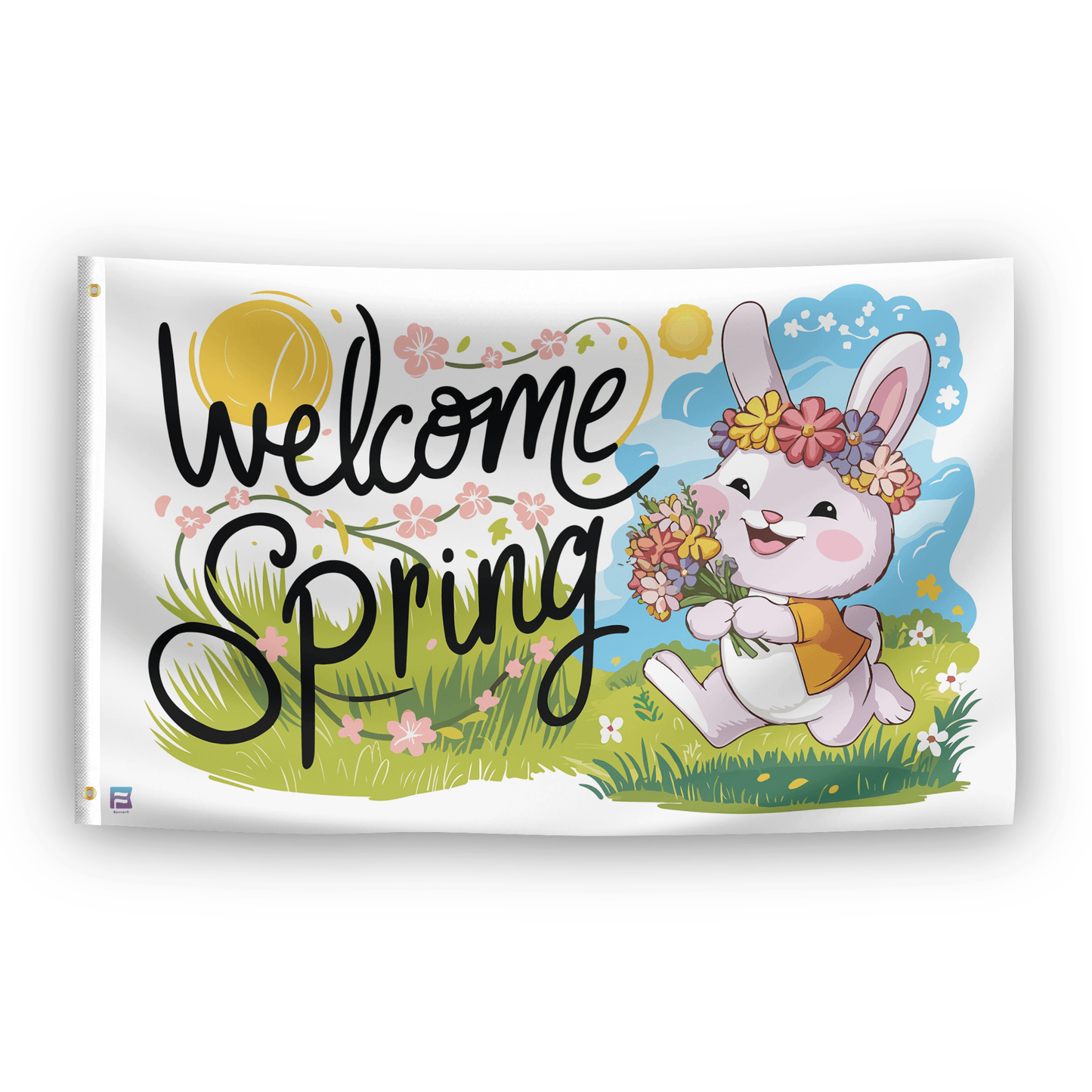 Welcome Spring Flag
