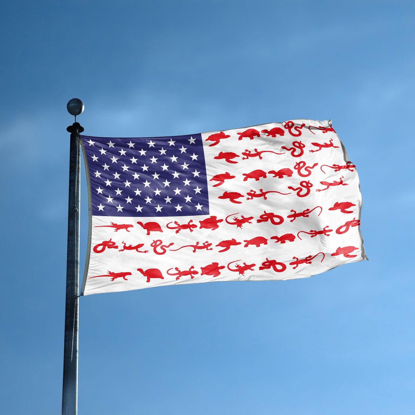 Reptile Stripes American Flag