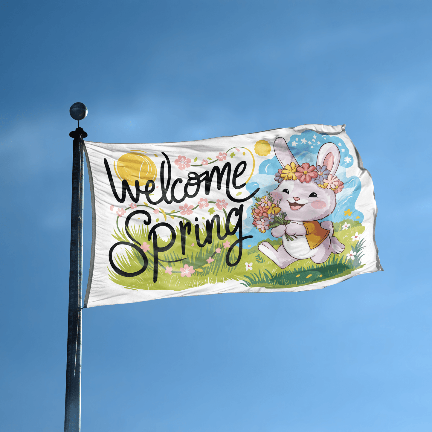 Welcome Spring Flag