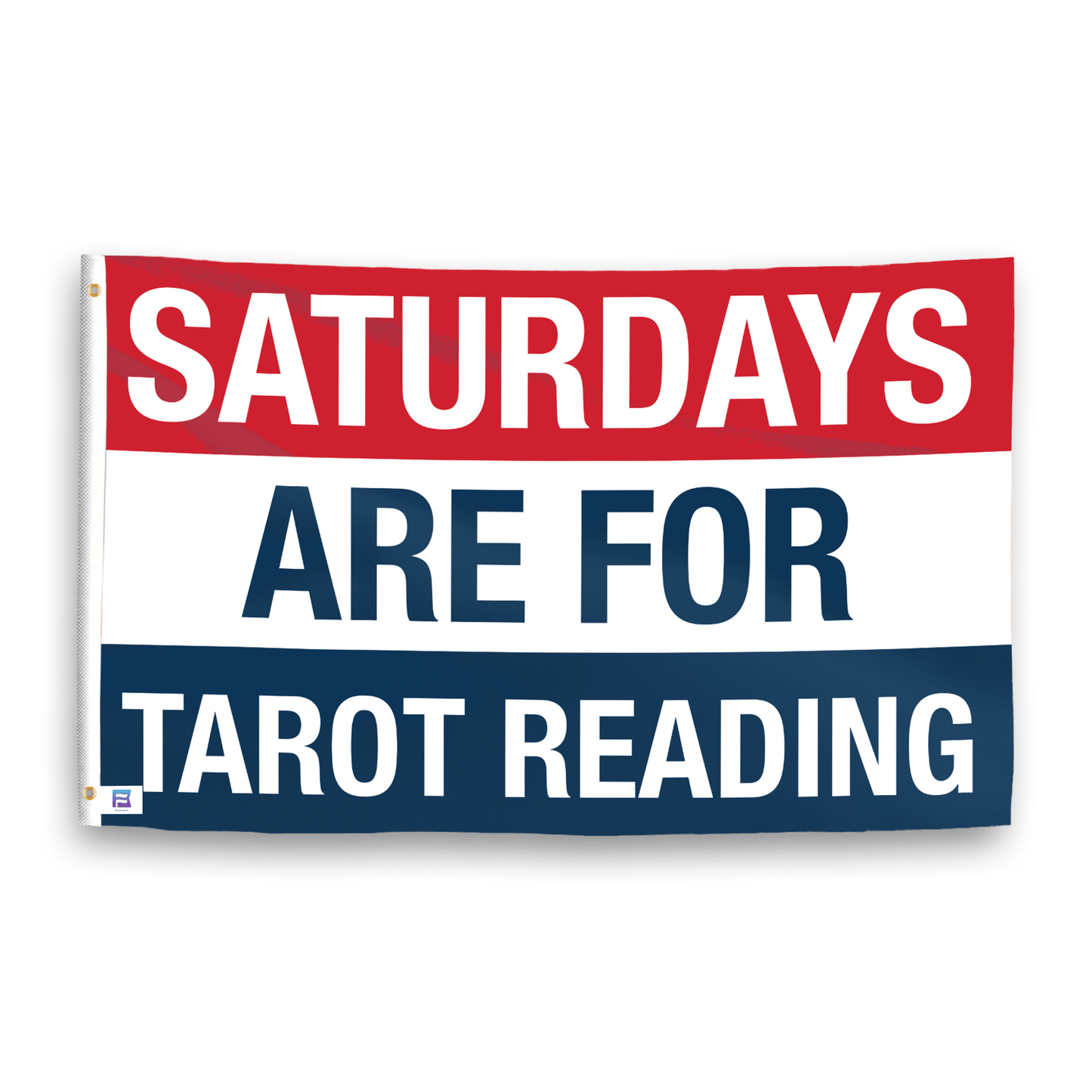 Saturdays Are for Tarot Reading Flag