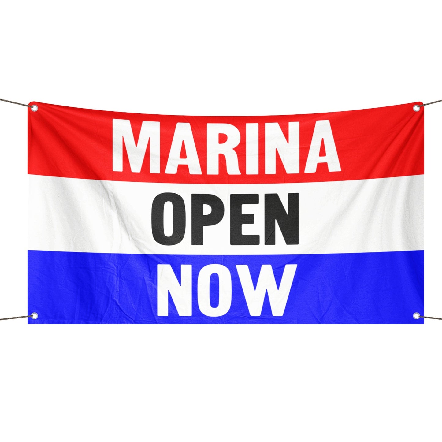 Marina Open Now Business Flag