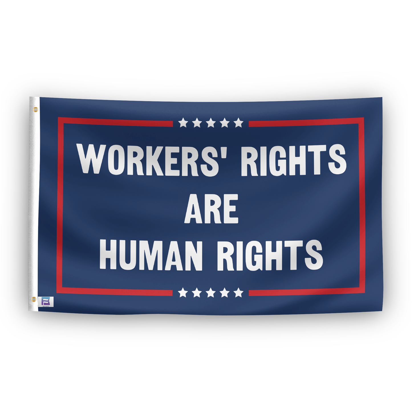 Workers’ Rights Are Human Rights Political Flag