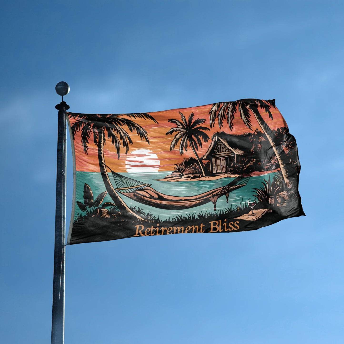Retirement Bliss Flag