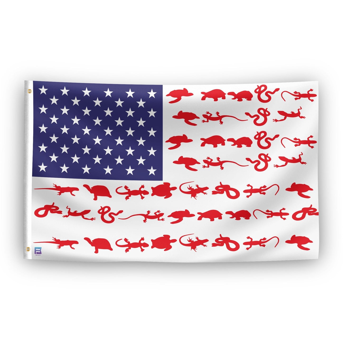 Reptile Stripes American Flag