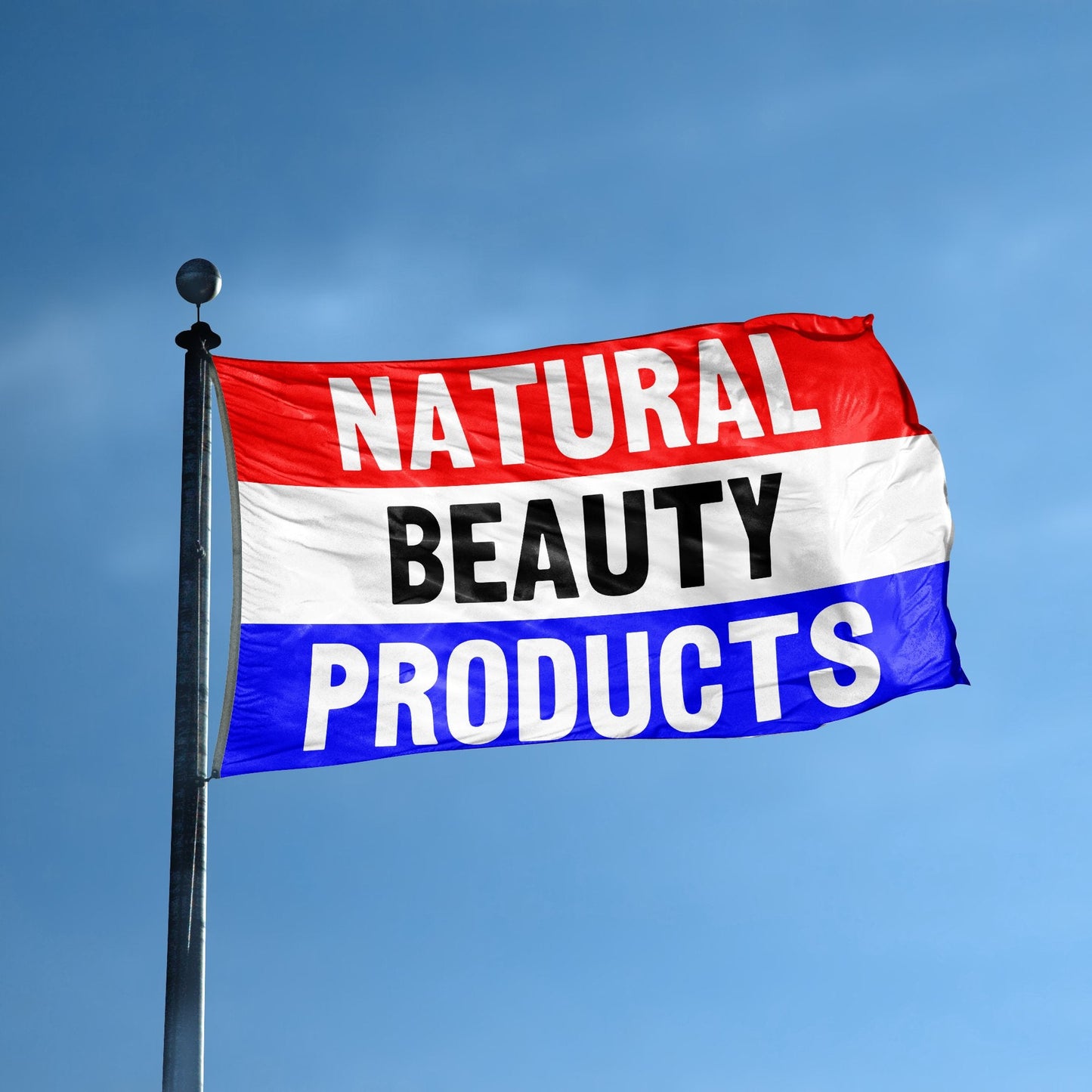 Natural Beauty Products Business Flag