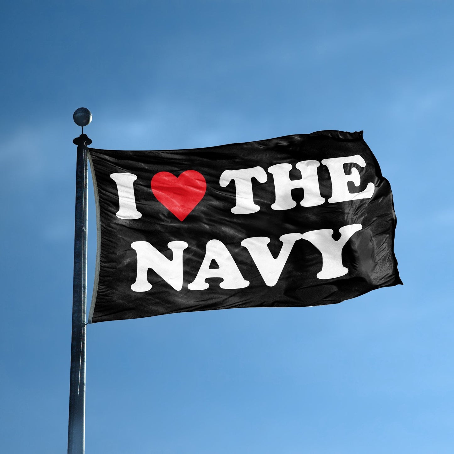 I Love The Navy Flag
