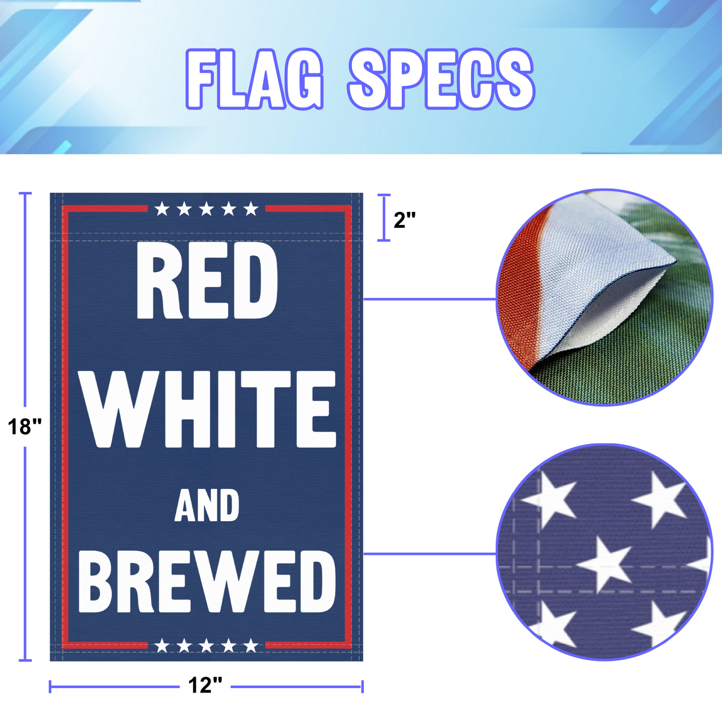 Red White And Brewed Garden Flag