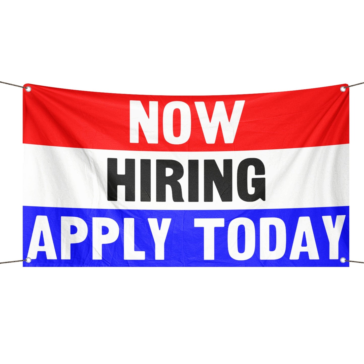 Now Hiring Apply Today Business Flag