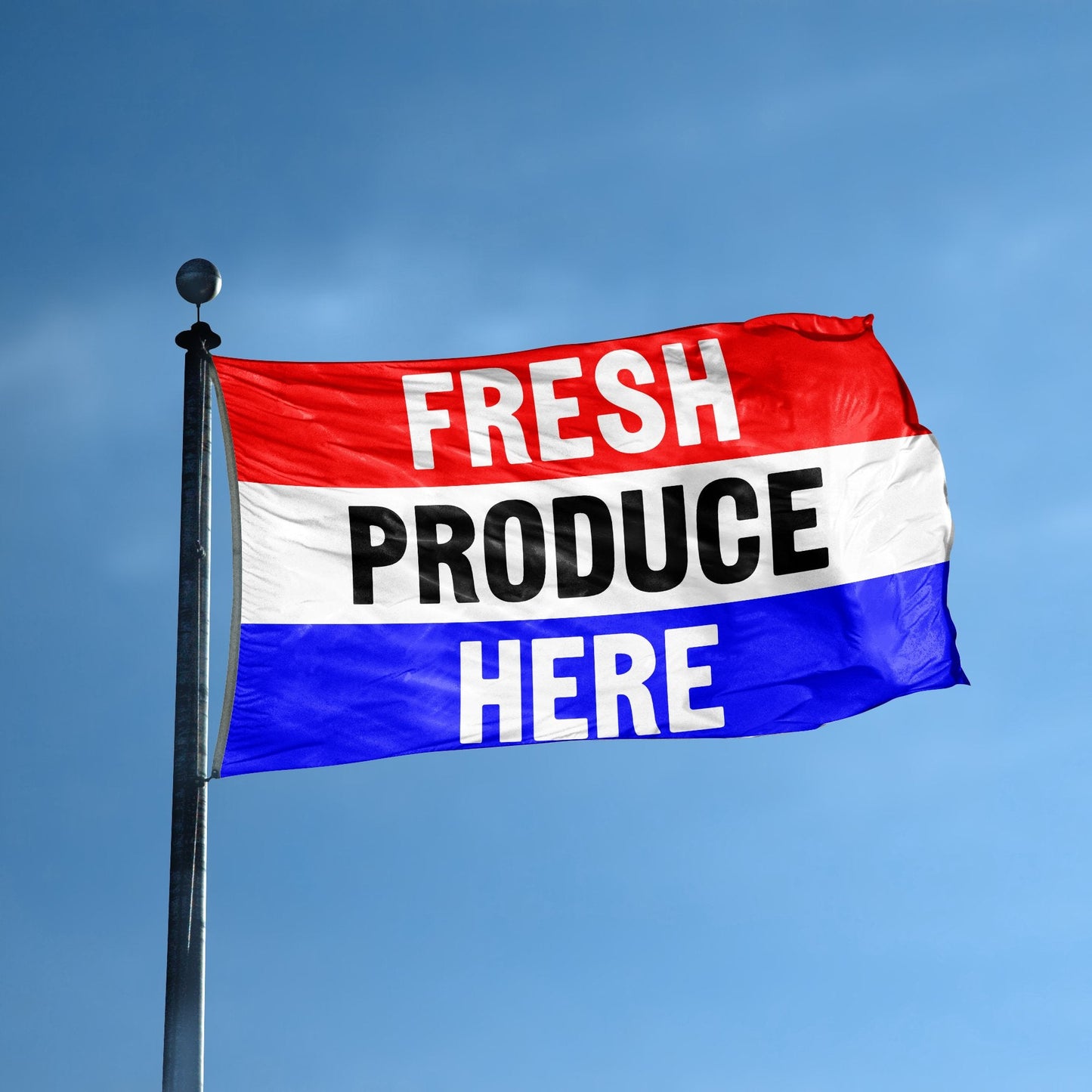 Fresh Produce Here Business Flag