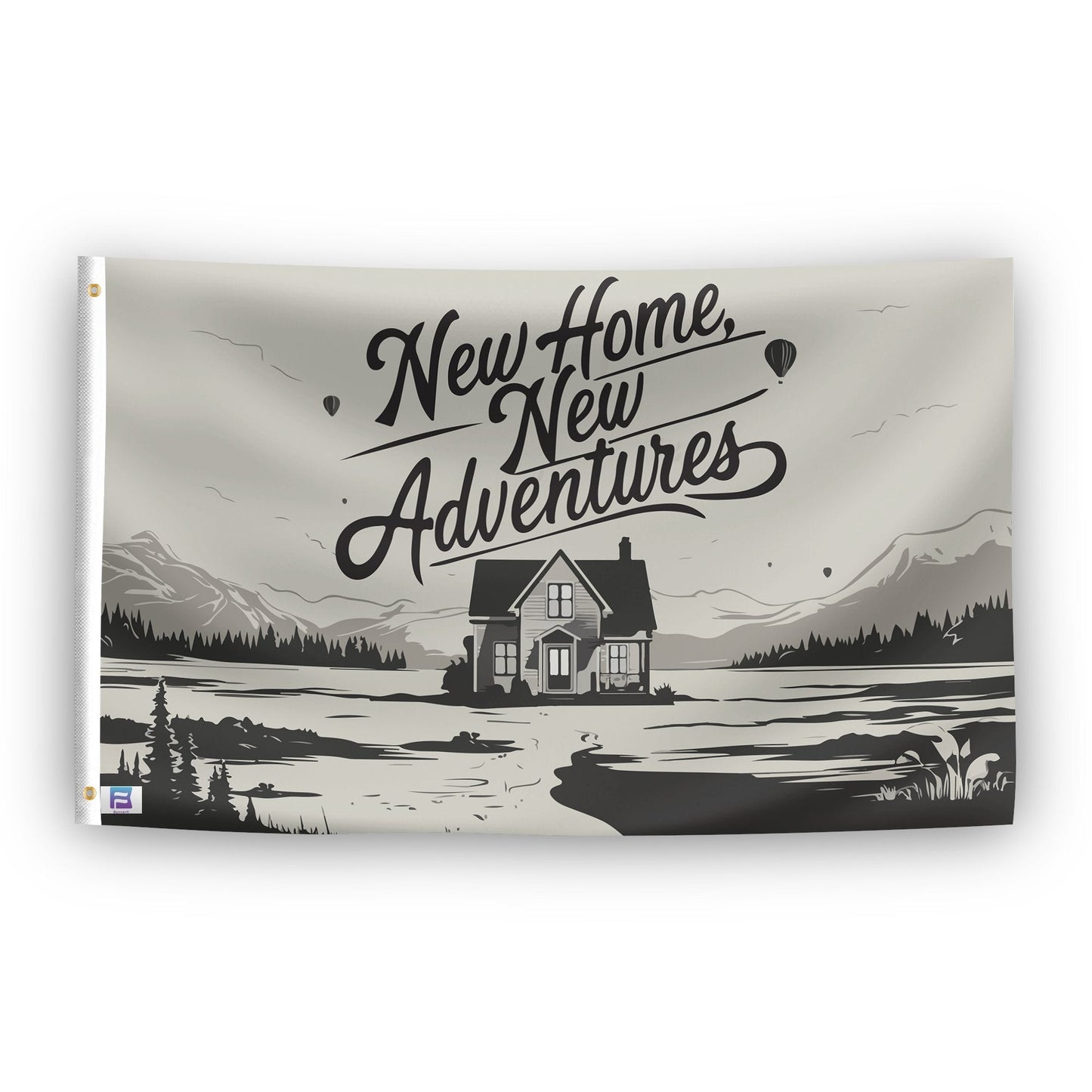 New Home New Adventures Flag