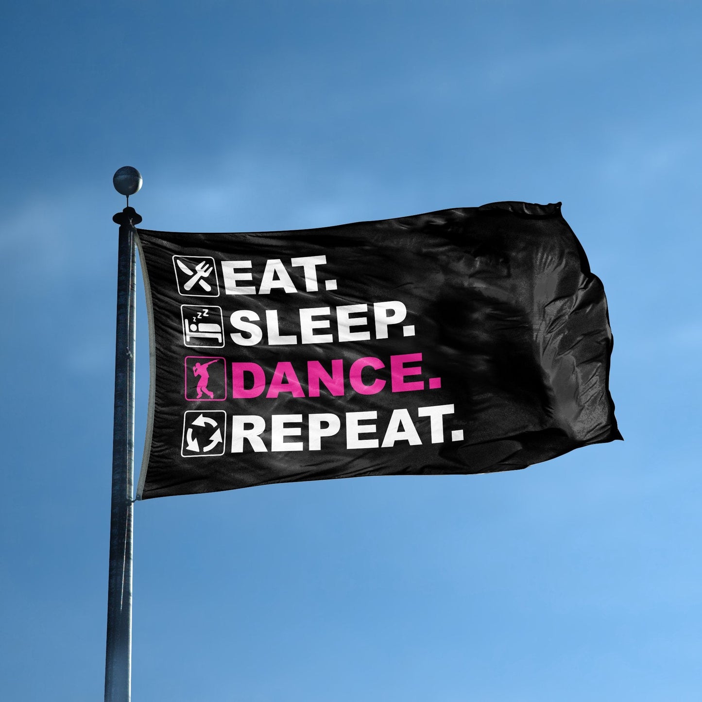 Eat Sleep Dance Repeat Flag