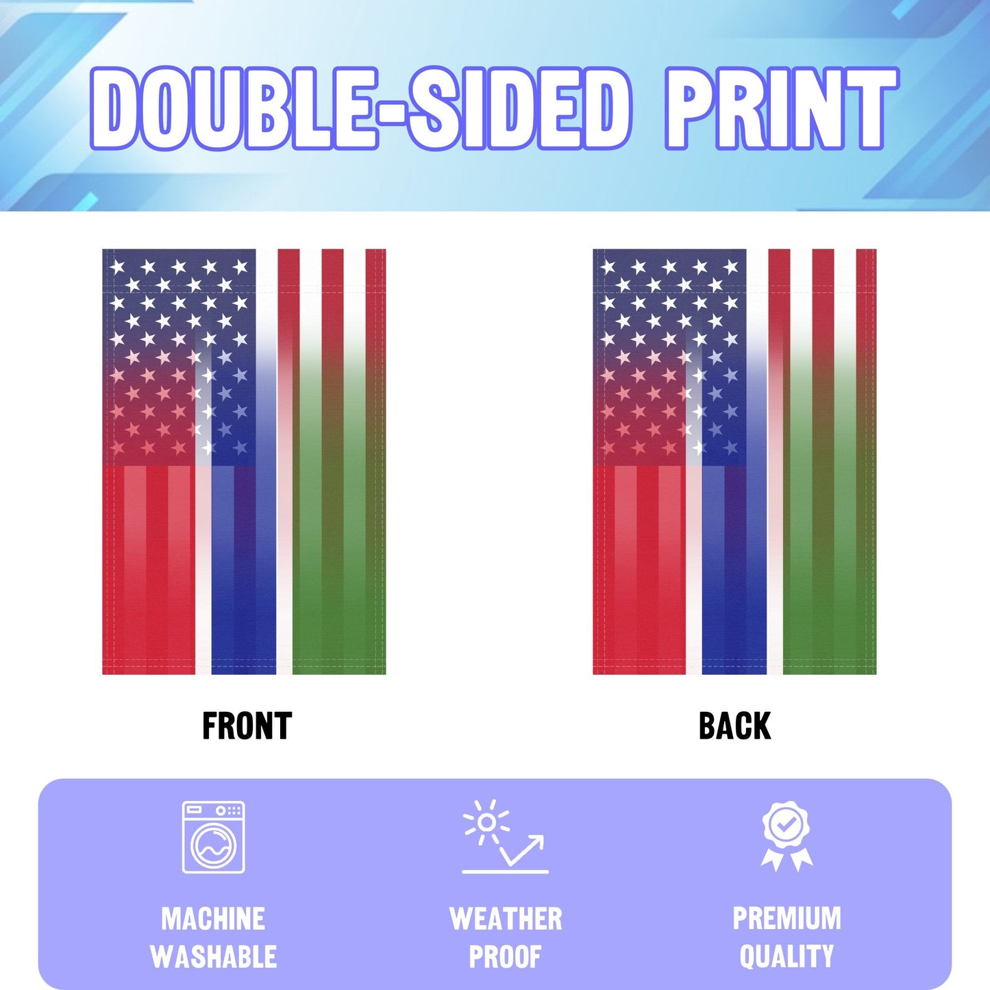 Gambian American Garden Flag