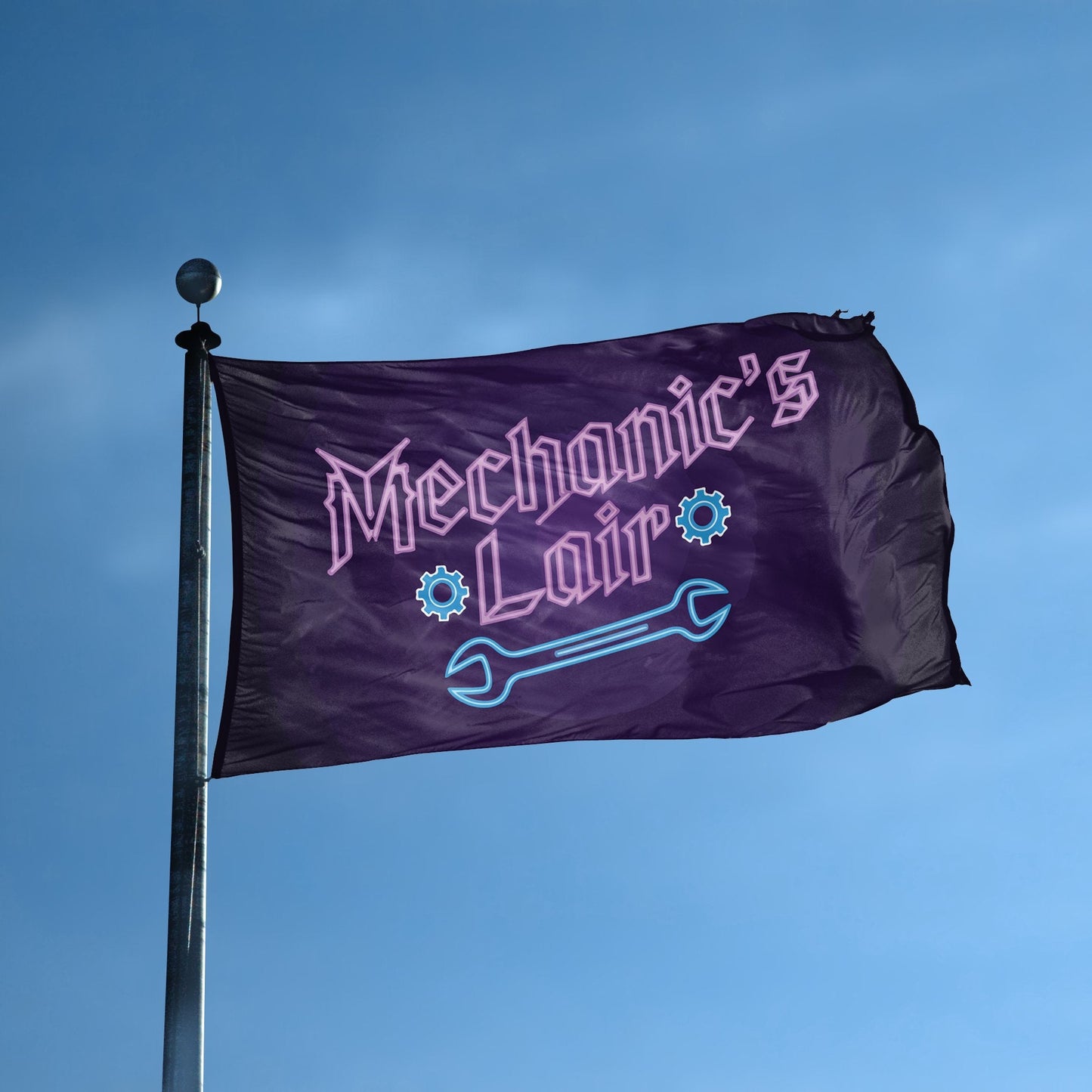 Mechanic's Lair Garage Flag
