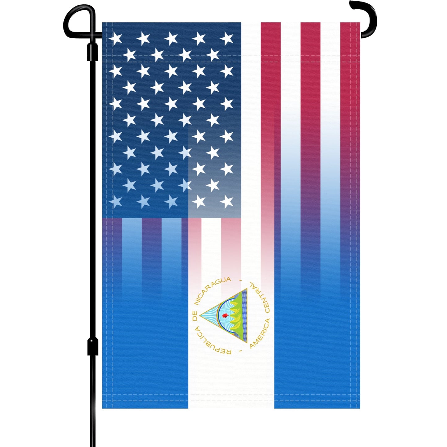 Nicaraguan American Garden Flag
