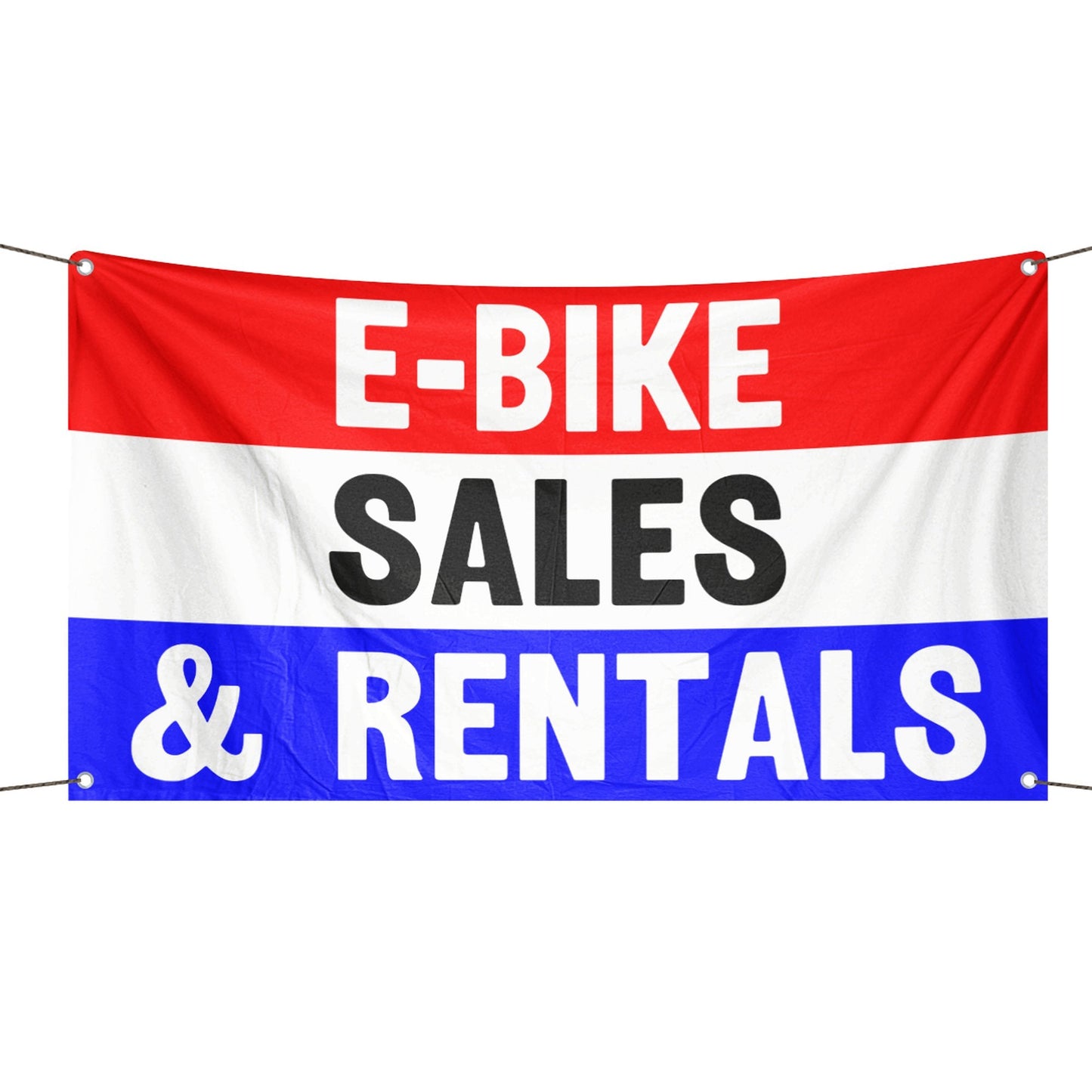 E-bike Sales & Rentals Storefront Flag