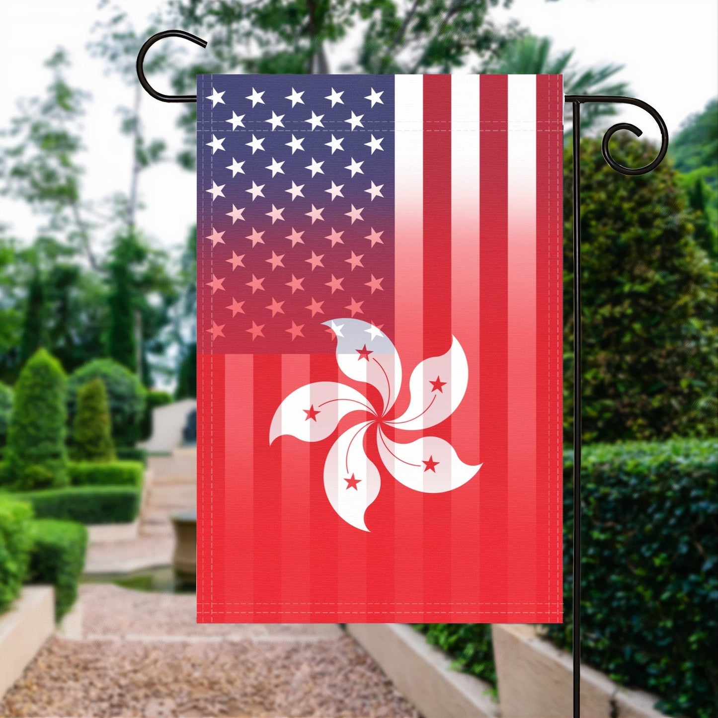 Hongkonger American Garden Flag